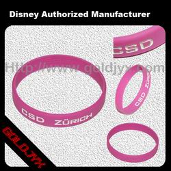 debossed rubber bracelet