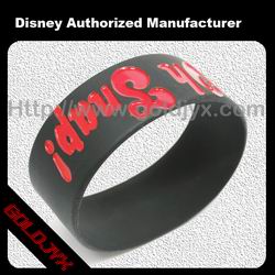 rubber printed wristband