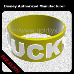 Embossed silicone bracelet