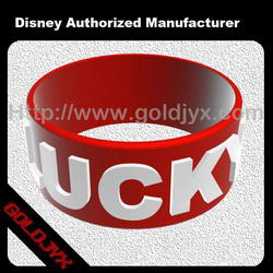 Embossed silicone bracelet