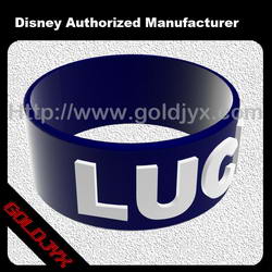 Embossed silicone bracelet