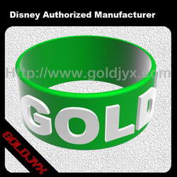 Embossed silicone bracelet