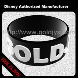 Embossed silicone bracelet