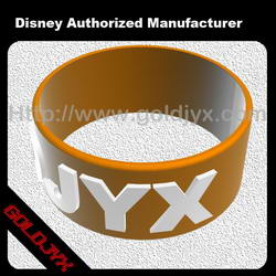 Embossed silicone bracelet