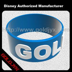 Embossed silicone bracelet