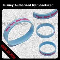 embossed silicone wristband