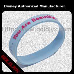 embossed silicone wristband