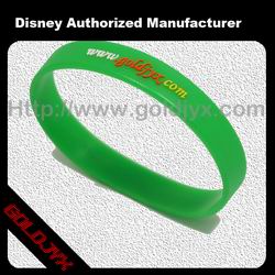 embossed silicone wristband