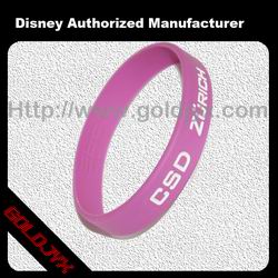 debossed rubber bracelet