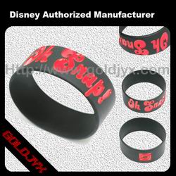 rubber printed wristband