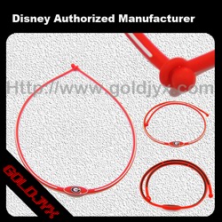 silicone red health necklace