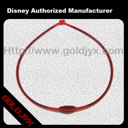 silicone red health necklace