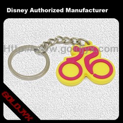 artificial PVC keychain