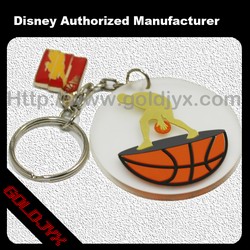 fashion rubber keychain