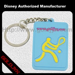 fashion rubber keychain